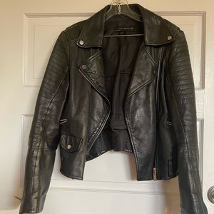 Zara leather jacket